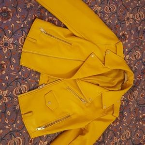 Zara leather moto jacket